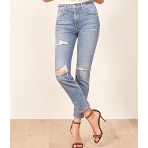 Reformation Jeans Julia Straight Denim Size 28